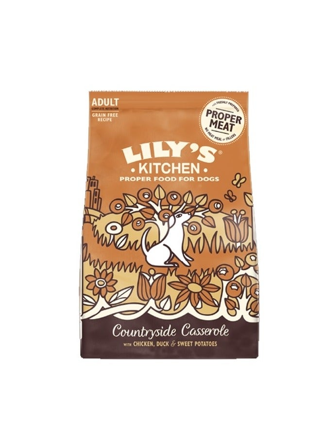 Casserole With Chicken, Duck and Sweet Potatoes Adult Dry Dog Food - Image 2