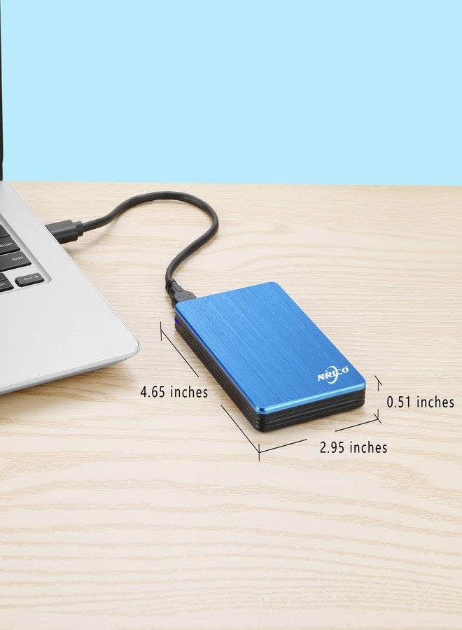 قرص صلب خارجي محمول من NRICO بسعة 500 جيجابايت، مزود بمنفذ USB 3.0، مقاس 2.5 بوصة، متوافق مع أجهزة الكمبيوتر الشخصية، وأجهزة Mac، وأجهزة سطح المكتب، وPS4 (500 جيجابايت، أزرق) - Image 5