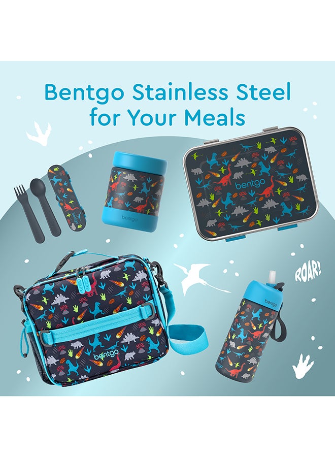 Bentgo Kids - Stainless Steel Food Jars Large - Dino - Image 5