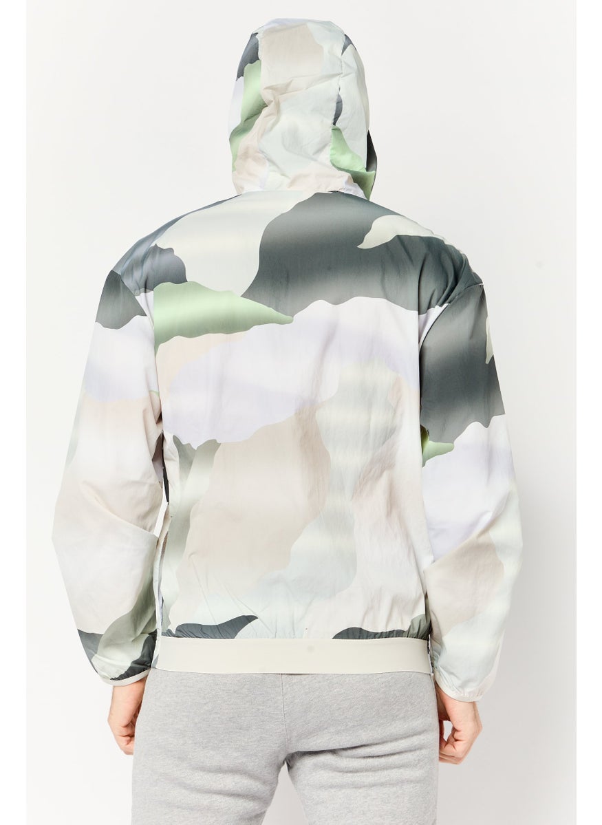Adidas Men Sportswear Fit Long Sleeve Training Jacket, Multicolor  - Image 4