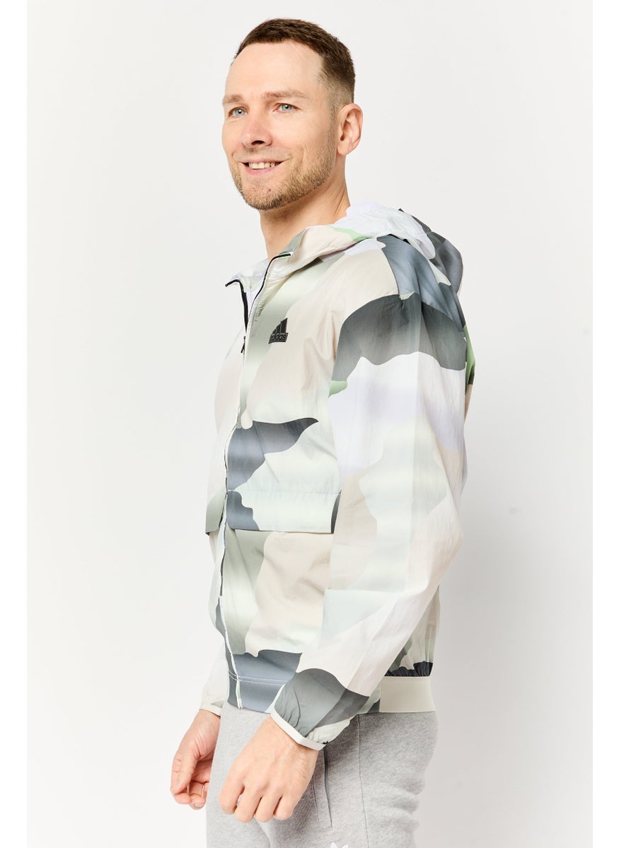 Adidas Men Sportswear Fit Long Sleeve Training Jacket, Multicolor  - Image 3
