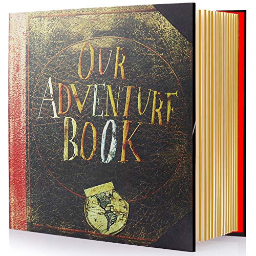 BBwill Magnetic SelfStick Page Photo Album Our Adventure Book Handmade DIY Albums for Wedding Anniversary Family Holds 3X5 4X6 6X8 8X10 Photos