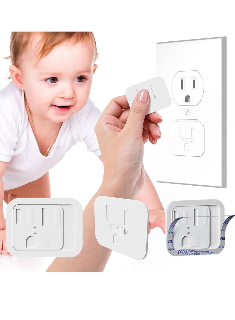 10 Pack Baby Proofing Plug Covers Baby Proofing Outlet Covers Outlet Covers Safety Covers, Electrical Protectors for Your Child and Babies at Home White  - Image 1