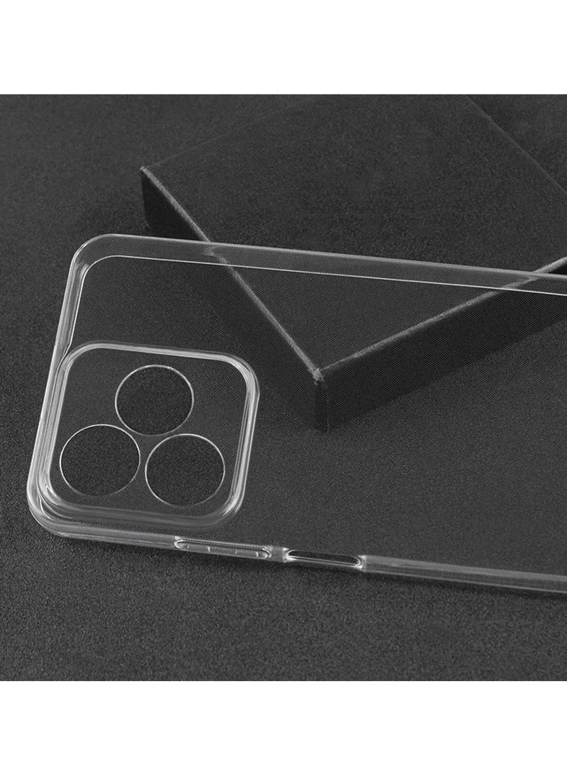 Techie جراب شفاف رفيع للغاية من مادة TPU ناعم بزاوية ناعمة لهاتف Tecno Spark 10 / 10C، مقاوم للصدمات ومضاد لبصمات الأصابع، غطاء خلفي شفاف واقٍ - Image 4