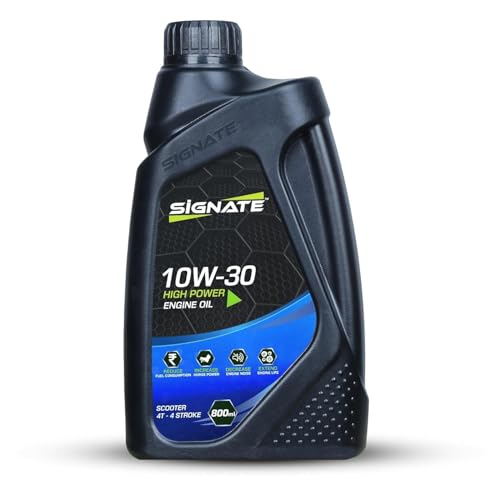 Signate 10W30 4T Scooter Engine Oil 800ML | Maximum Engine Protection & Power Formula For High Performance, 800ML - Image 1