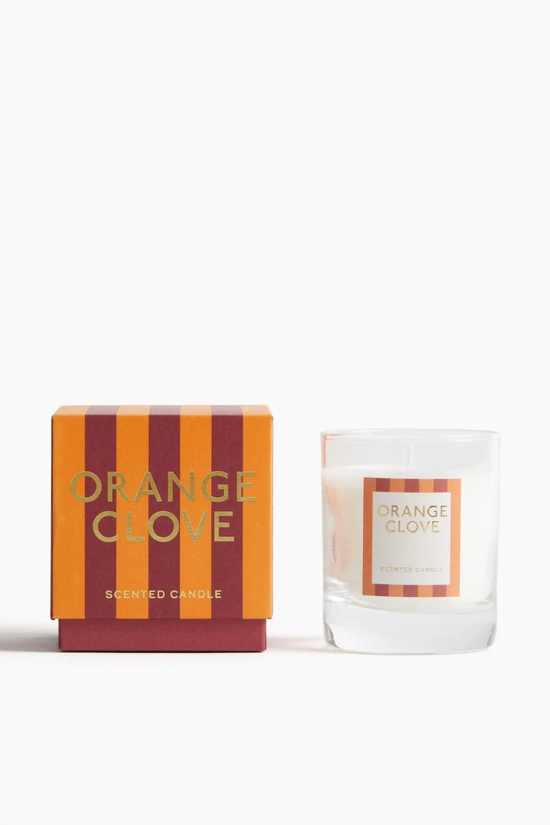 H&M Scented candle in glass holder