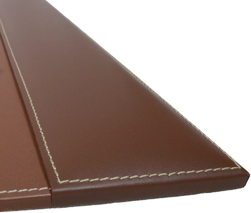 Dacasso Leather Desk Calendar pad 34 x 20 Rustic Brown - Image 4