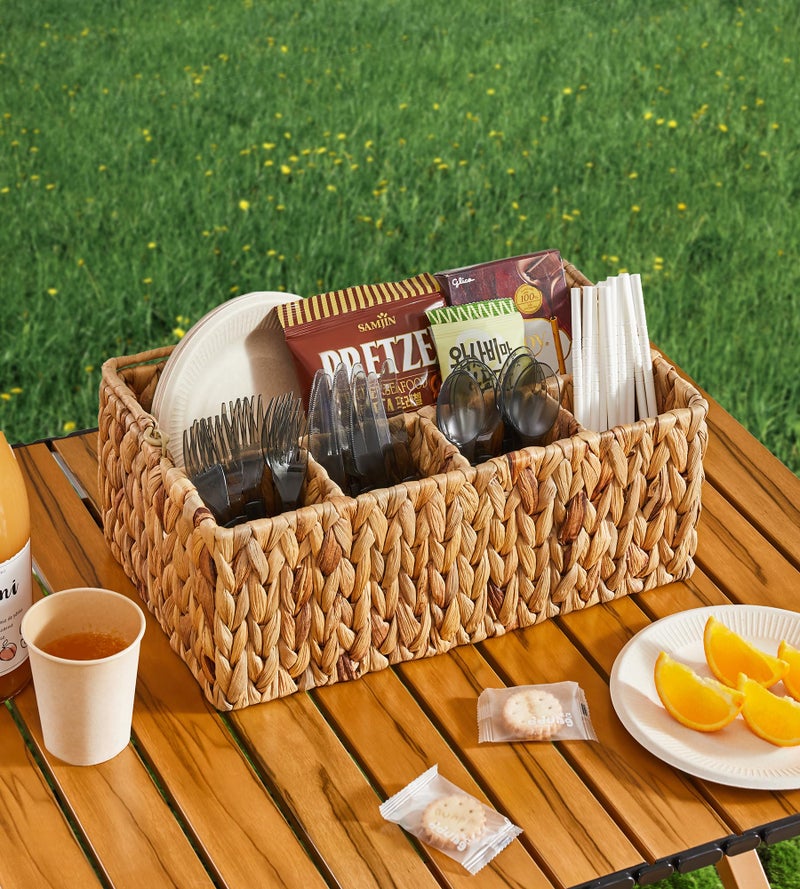 Berdeng Utensil Caddy, Utensil Basket for Table,Napkin and Utensil Holder, Silverware Caddy, Cutlery Holder, Utensil Holder for Party, Picnic Caddy for Plates and Utensils… - Image 5