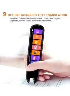 JAJEEK Translator Pen Scanner Device with 134 Languages – 3.38" Full Touch IPS Screen | Wireless OCR Text to Speech Pen with Camera & Speaker | WiFi Reading Pen for Dyslexia, 9 Offline Languages, Image-to-Text Function & 8GB Storage – Black  - Image 2