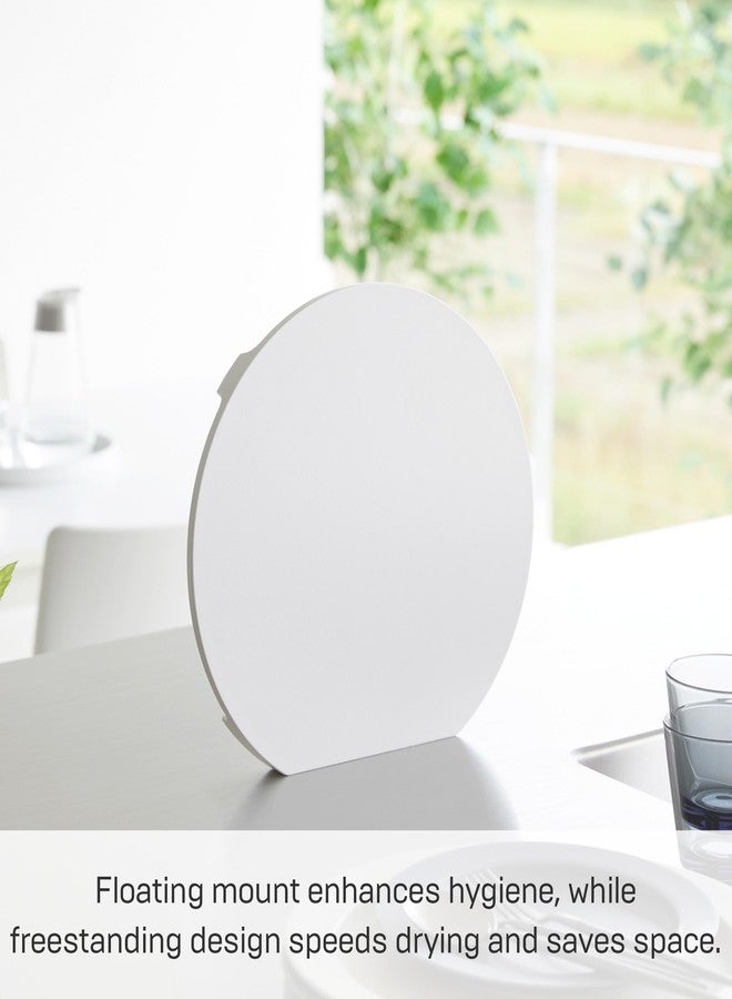 Yamazaki Home Tower Round Cutting Board - Magnetic Mounting, Dishwasher Safe, Non-Slip Surface - Ideal for Pizza and Ingredient Prep - Polypropylene - Image 4