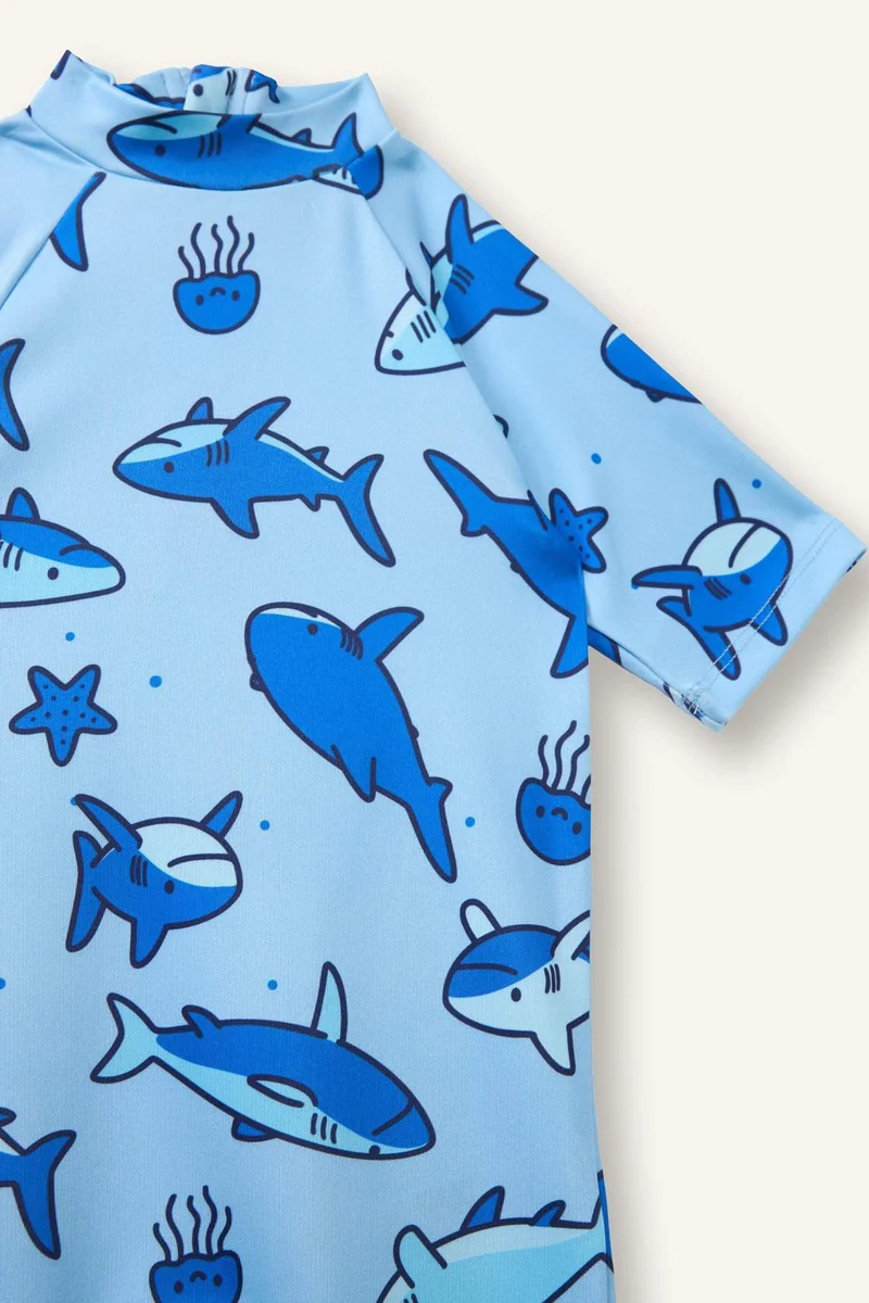 ديفاكتو Baby Boy Regular Fit Printed Swimsuit