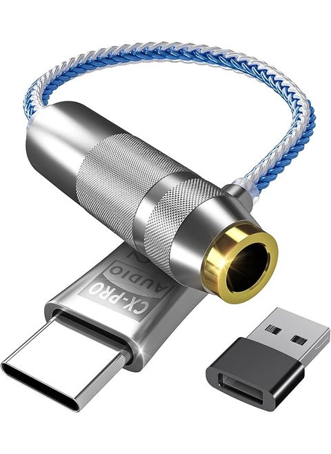 Usb C To 3.5Mm Audio Adapter Hi Res Lossless Music Cx Pro Usb C Headphone Adapter 32Bit 384Khz Cx31993 Dac Chip Headphone Amp Hifi Headphone Jack Adapter Usb C To Headphone Jack For Type C Devices