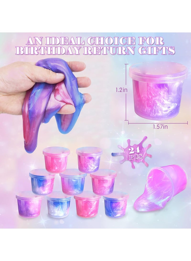 Ibecare Mini Unicorn Slime Kit | Party Favors for Kids | Pretty Stretchy & Non-Sticky Galaxy Slime Pack | Return gifts Birthday Giveaways | Bulk Mini Toys for Girls & Boys Goodie Bag - Image 2