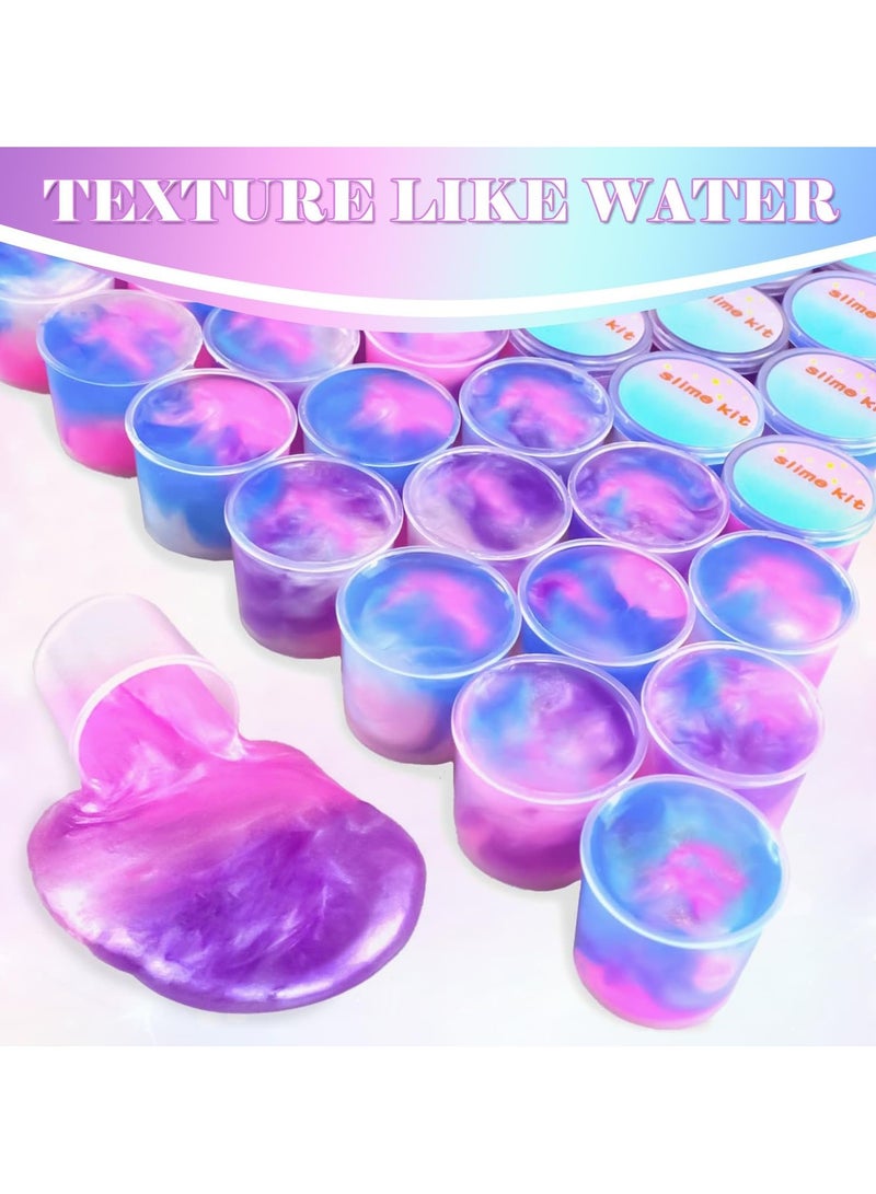 Ibecare Mini Unicorn Slime Kit | Party Favors for Kids | Pretty Stretchy & Non-Sticky Galaxy Slime Pack | Return gifts Birthday Giveaways | Bulk Mini Toys for Girls & Boys Goodie Bag - Image 4