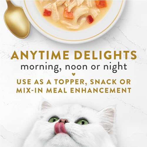Fancy Feast Purina Fancy Feast Lickable Wet Cat Food Broth Topper, Creamy With Chicken and Vegetables - (Pack of 16) 1.4 oz. Pouches - Image 4