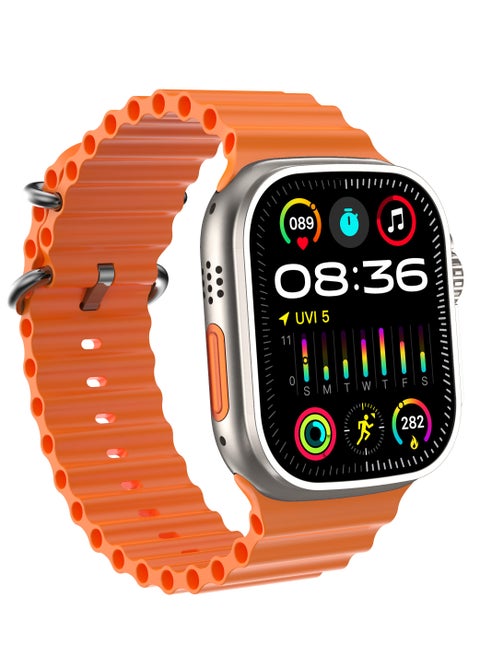 T900 Ultra 2 GS Big 2.3 Infinite Display Series 9 Super Fast Ultra Smartwatch Orange