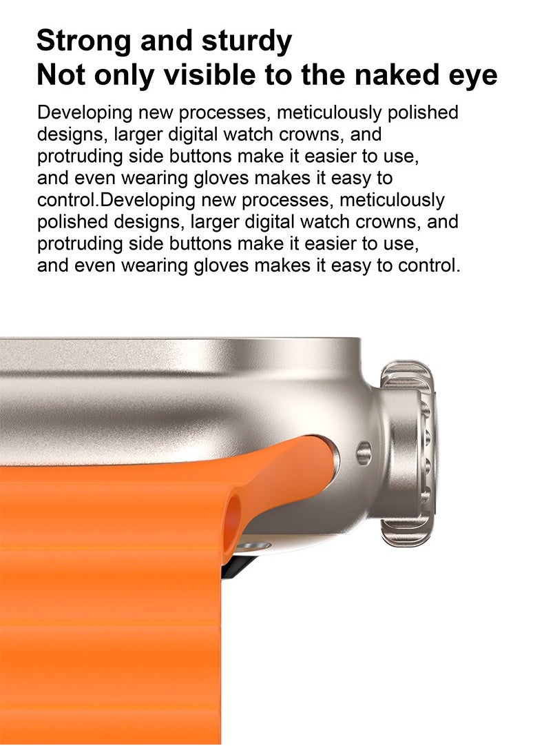 AROAQ - T900 Ultra 2 GS Big 2.3 Infinite Display Series 9 Super Fast Ultra Smartwatch Orange - Image 1