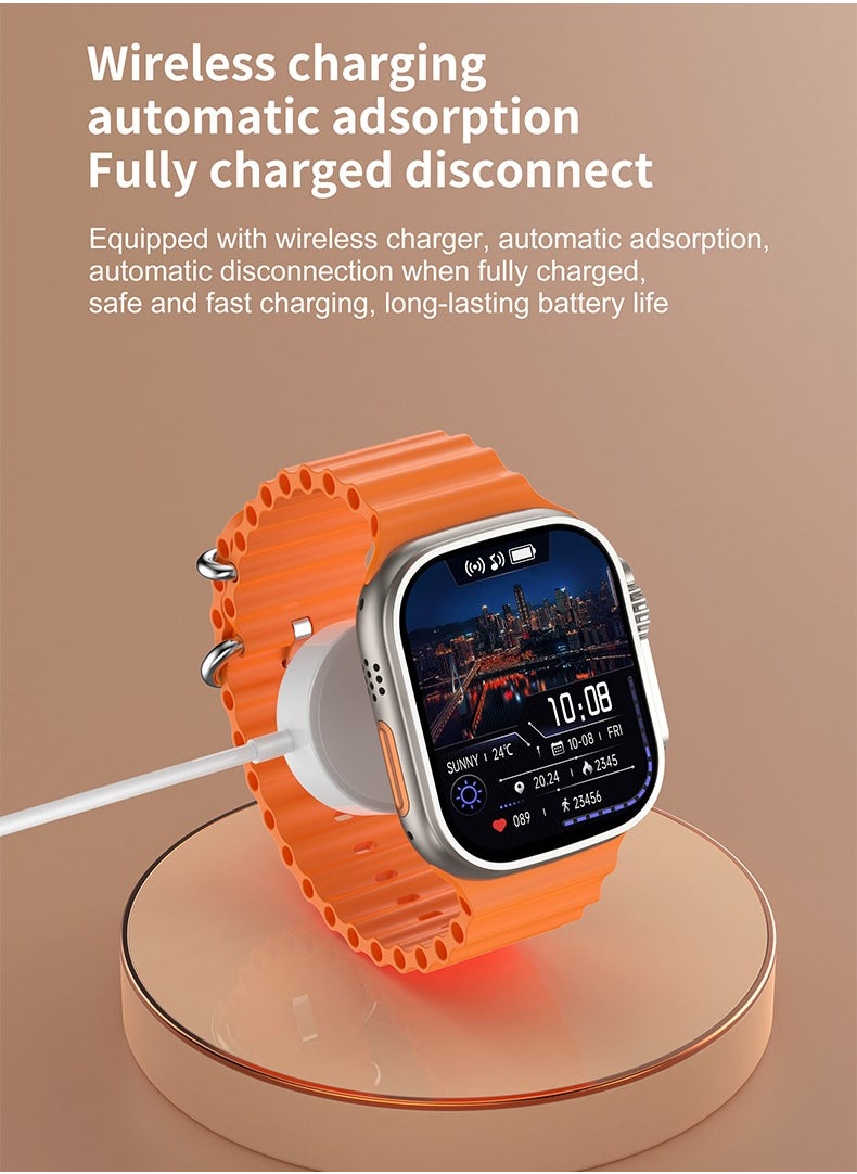 AROAQ - T900 Ultra 2 GS Big 2.3 Infinite Display Series 9 Super Fast Ultra Smartwatch Orange - Image 1