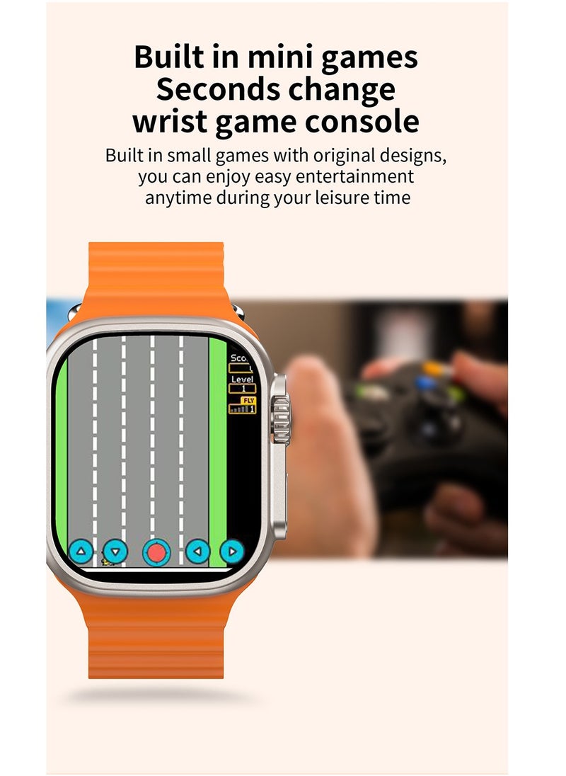 AROAQ - T900 Ultra 2 GS Big 2.3 Infinite Display Series 9 Super Fast Ultra Smartwatch Orange - Image 1