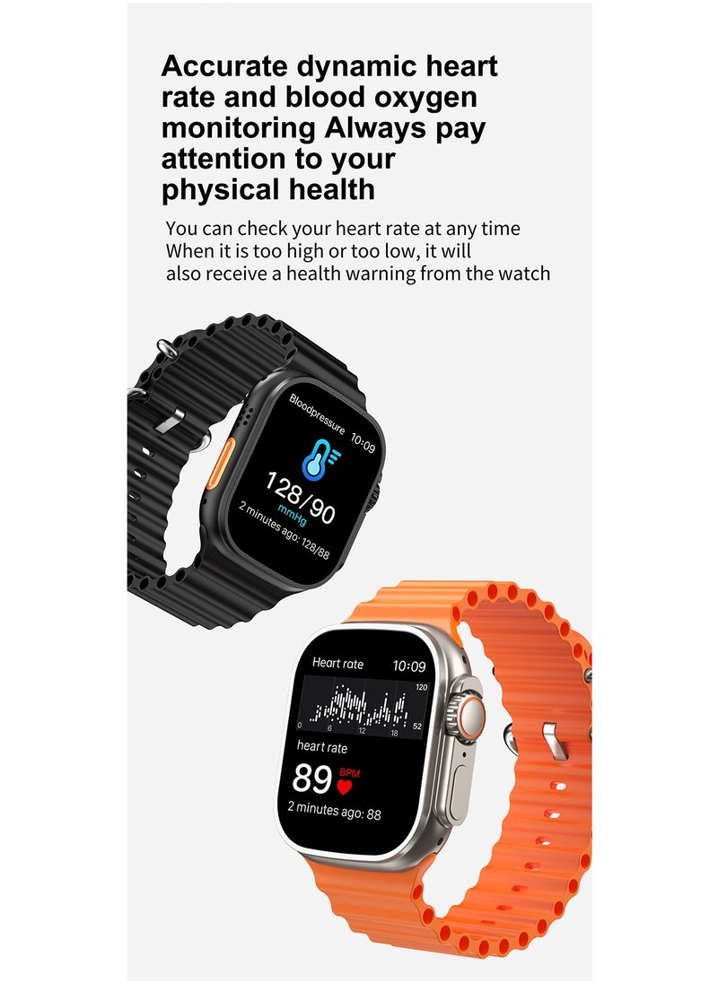 AROAQ - T900 Ultra 2 GS Big 2.3 Infinite Display Series 9 Super Fast Ultra Smartwatch Orange - Image 1