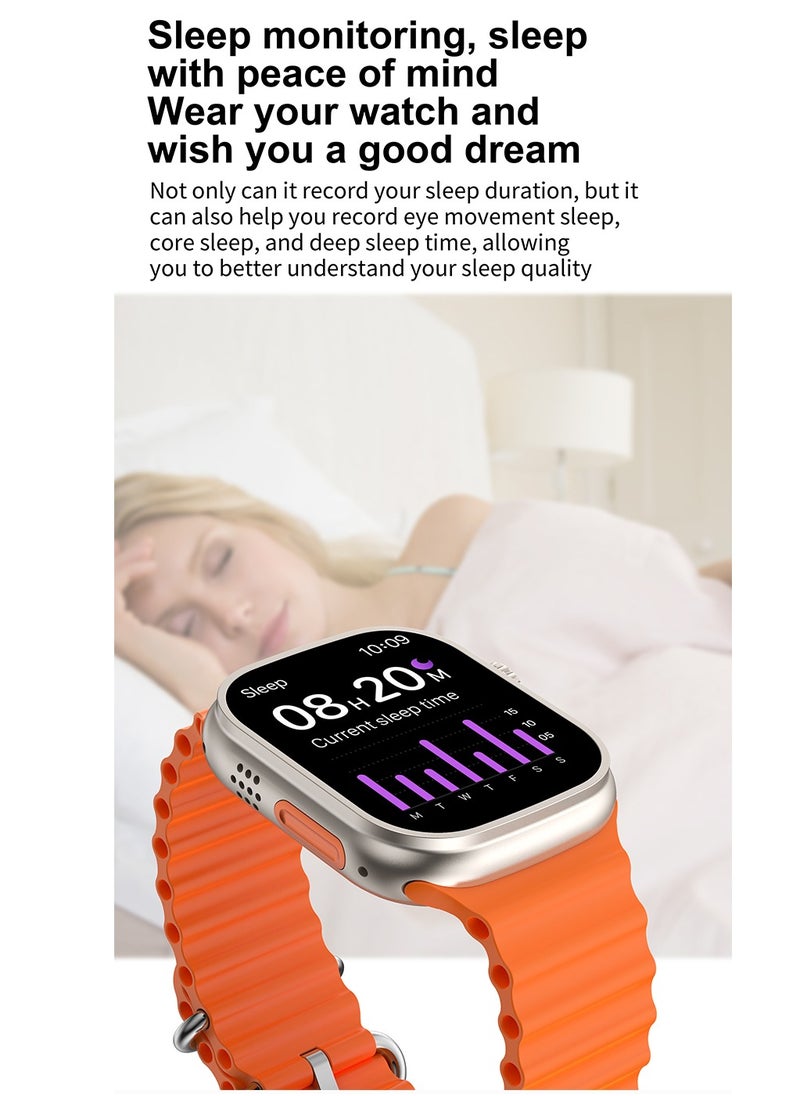 AROAQ - T900 Ultra 2 GS Big 2.3 Infinite Display Series 9 Super Fast Ultra Smartwatch Orange - Image 1