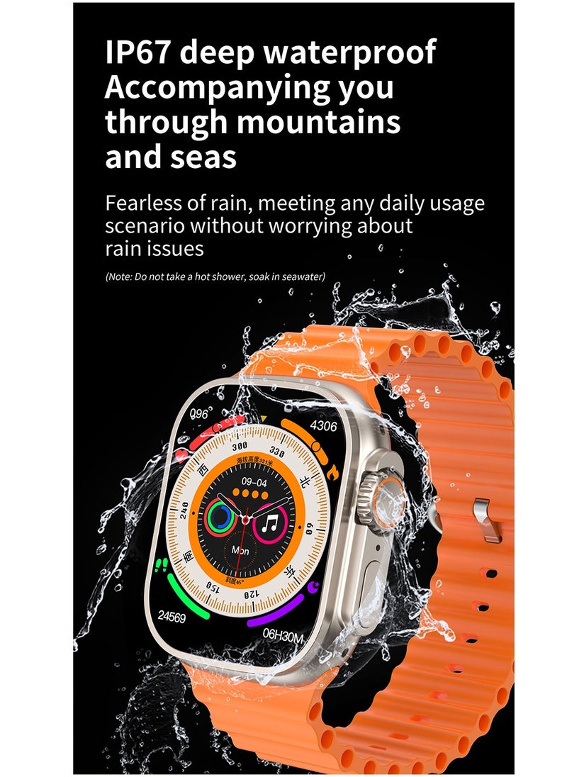 AROAQ - T900 Ultra 2 GS Big 2.3 Infinite Display Series 9 Super Fast Ultra Smartwatch Orange - Image 1