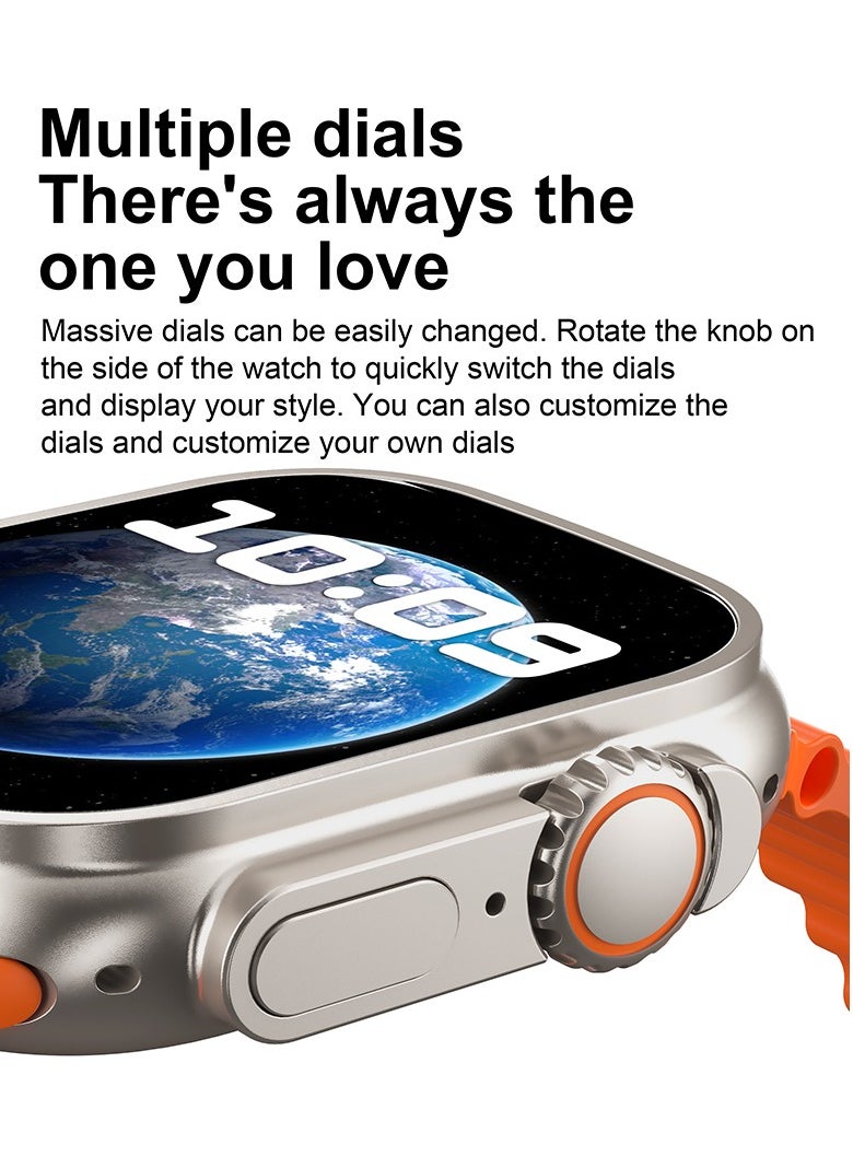 AROAQ - T900 Ultra 2 GS Big 2.3 Infinite Display Series 9 Super Fast Ultra Smartwatch Orange - Image 1