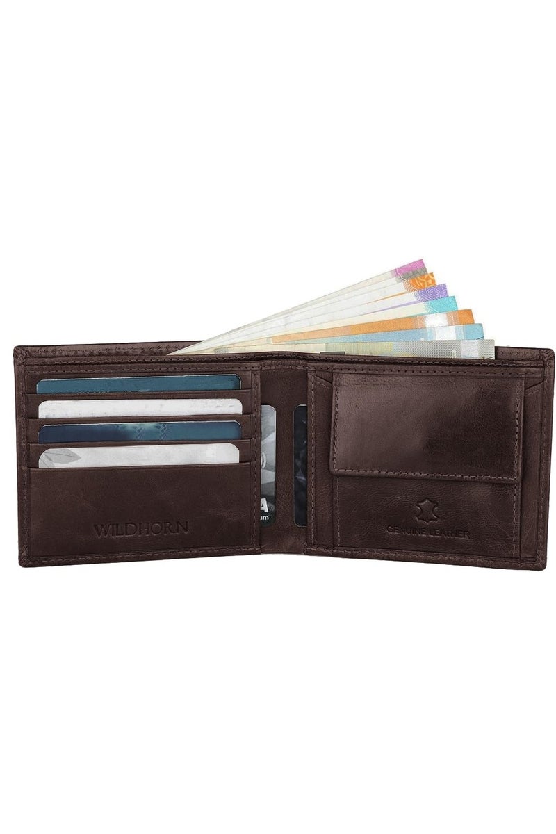 WildHorn RFID Protected Leather Wallet for Men,Brown Crunch - Image 4