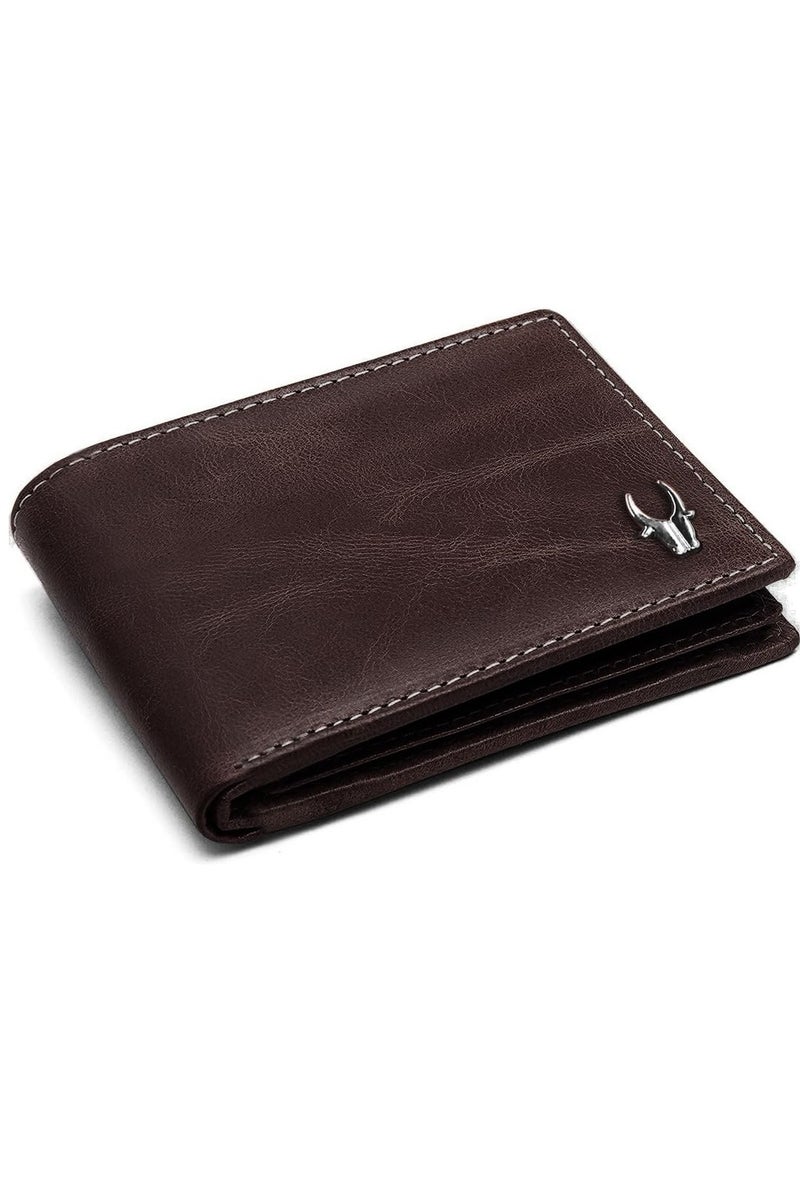 WildHorn RFID Protected Leather Wallet for Men,Brown Crunch - Image 1