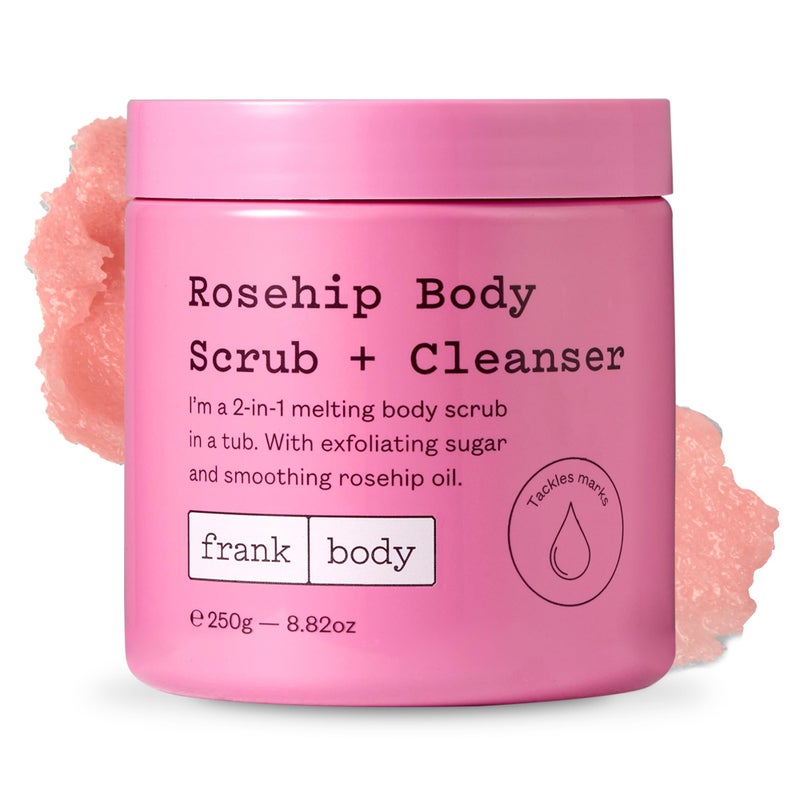 frank body Rosehip Body Scrub Cleanser Fades Marks Softens Skin Exfoliating Body Scrub With Rosehip Oil Coffee Seed Extract Lavender Oil Vegan Cruelty Free 250g 882 oz - Image 2