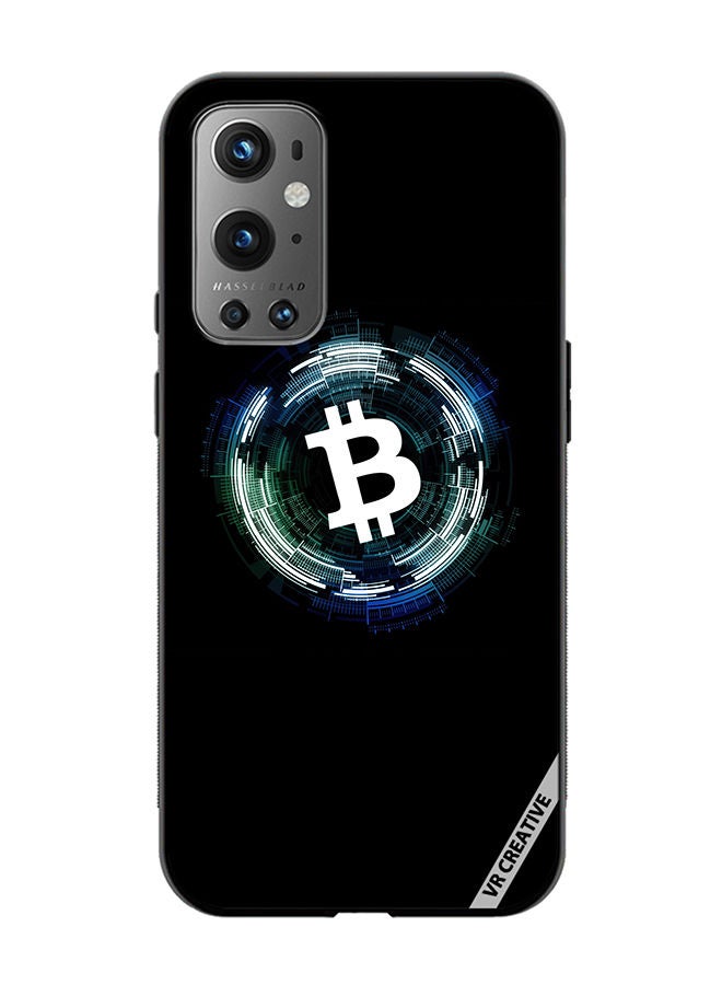 VR CREATIVE Protective Case Cover For OnePlus 9 Pro Bitcoin Design Multicolour - Image 1