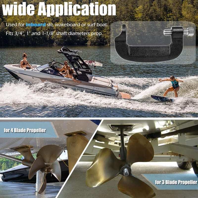 Yoursme Inboard Prop Propeller Puller C Clamp for Ski Wakeboard Surf Boat Propellers Works on 3/4" to 1-1/8" shaft - Image 2