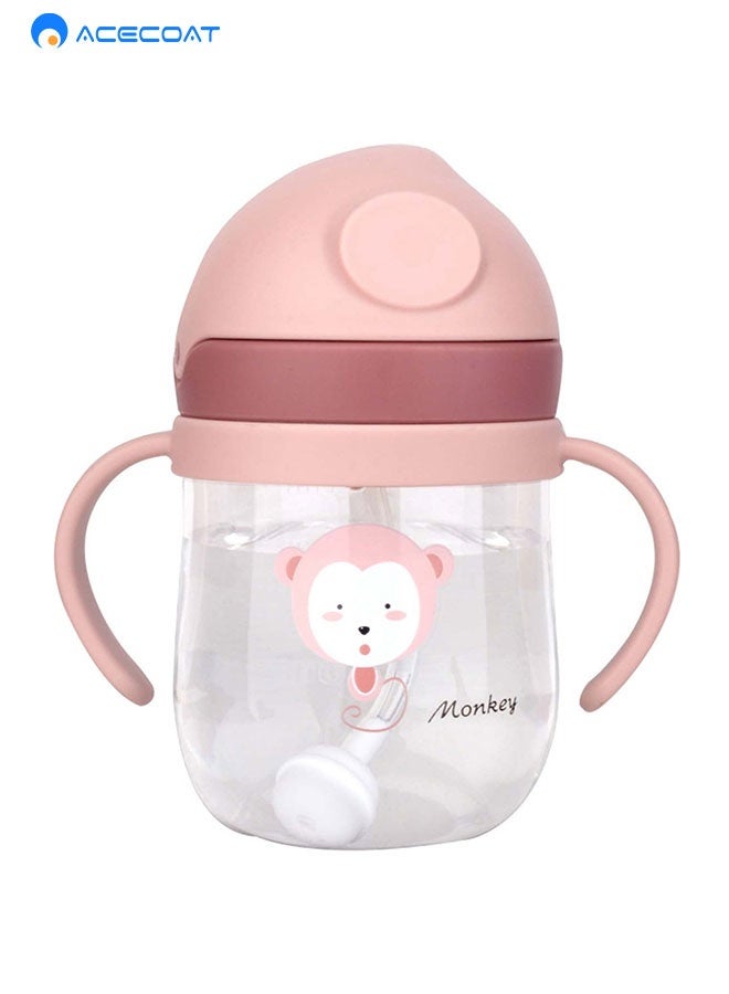 ACECOAT Sippy Cup for Baby, Sippy Cup for Baby more than 6 months, Spill-Proof Sippy Cup, Toddler Cup with Straw and Handle, Anti-drop, Anti-leakage, Anti-choking for Boys Girls Child (250ml) - Image 1