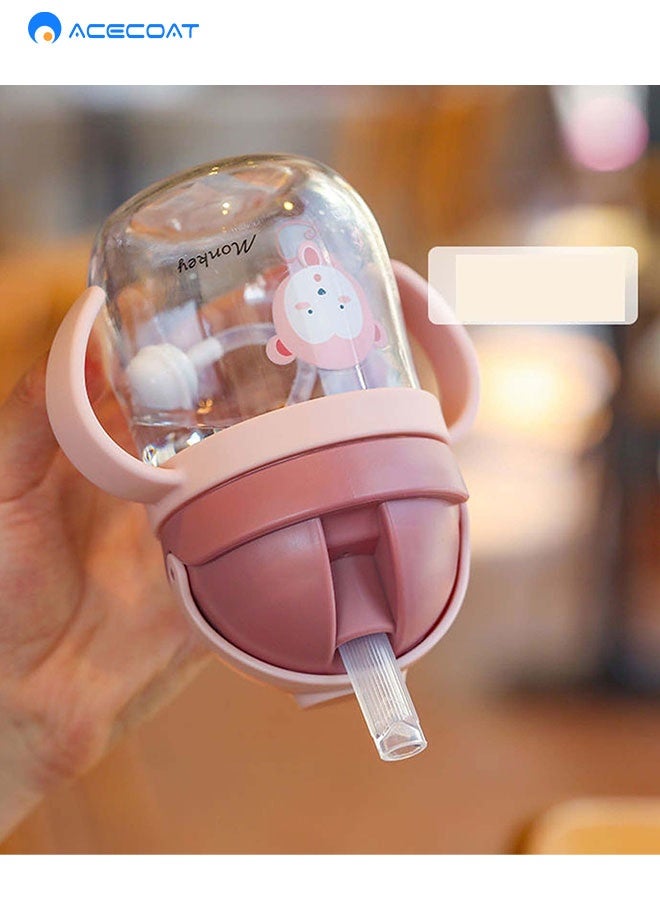 ACECOAT Sippy Cup for Baby, Sippy Cup for Baby more than 6 months, Spill-Proof Sippy Cup, Toddler Cup with Straw and Handle, Anti-drop, Anti-leakage, Anti-choking for Boys Girls Child (250ml) - Image 4