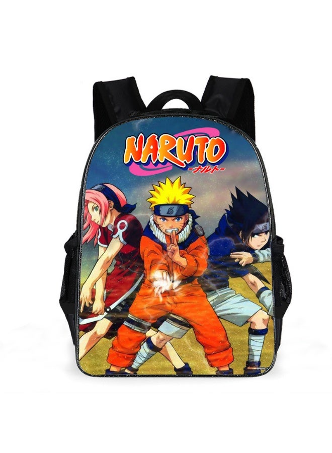 ناروتو الكرتون أنيمي على ظهره الحقائب المدرسية للمراهقين وطلاب المدارس الابتدائية الرجال والنساء الترفيه الرياضة الظهر - Image 1