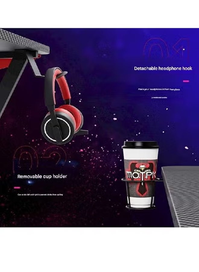 إن كي أكس مكتب ألعاب على شكل حرف L، مكتب كمبيوتر، مكتب زاوية مع طاولة حامل شاشة للمكتب المنزلي - Image 5