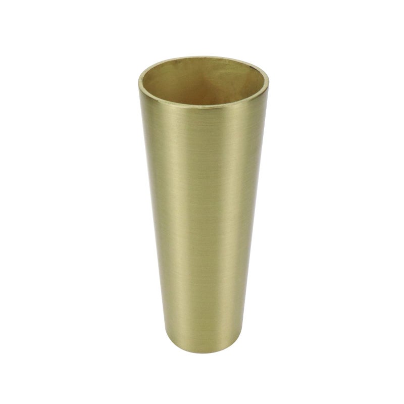 Geesatis 4 Pcs Chair Leg Cap Round Furniture Leg Cover Metal Table Feet Cap Floor Protector Table Chair Sofa Decorative Feet Cover, Gold, Zinc Alloy, Height 4 Inch - Image 5