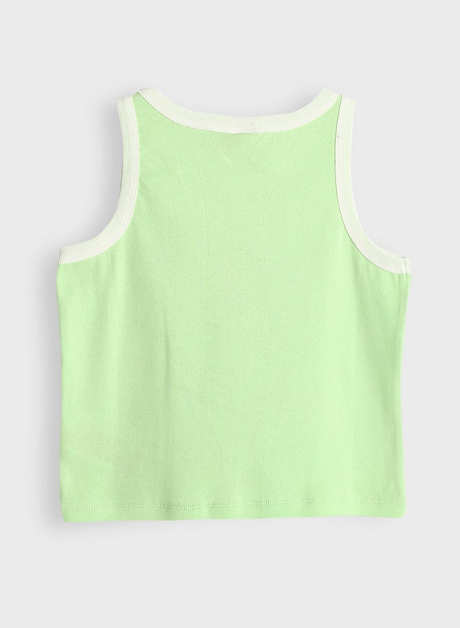 LC WAIKIKI Girls' Cotton Crew Neck Printed Summer Tank Top - Image 2