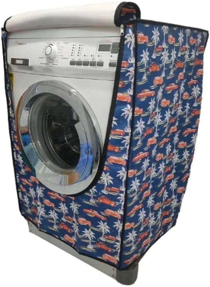 Automatic Front-Load Washing Machine Cover with Zipper. comes in different assorted colors - Multiple colors and shapes - Image 1