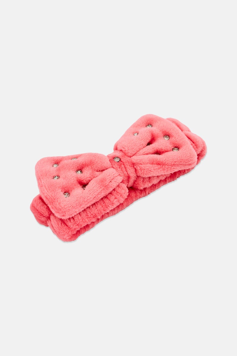 Olivia Rose Women Embellished Spa Headband, Pink - Image 4