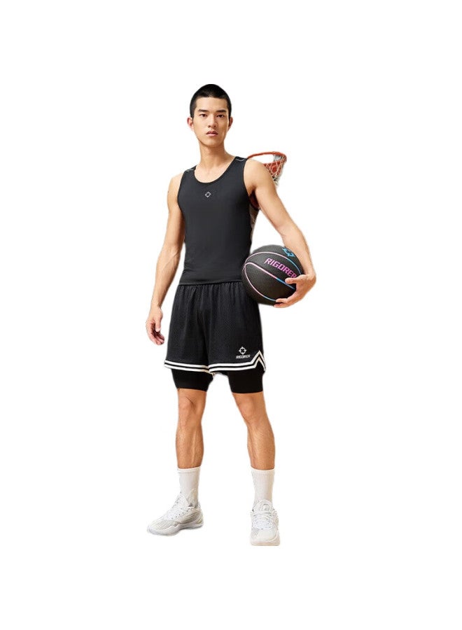 RIGORER  Zhunzhe Competitive Knitted Shorts, Cheng Xinkaie'S Style, Unisex Basketball Shorts, Layered Sports Running Breathable Shorts - Image 3