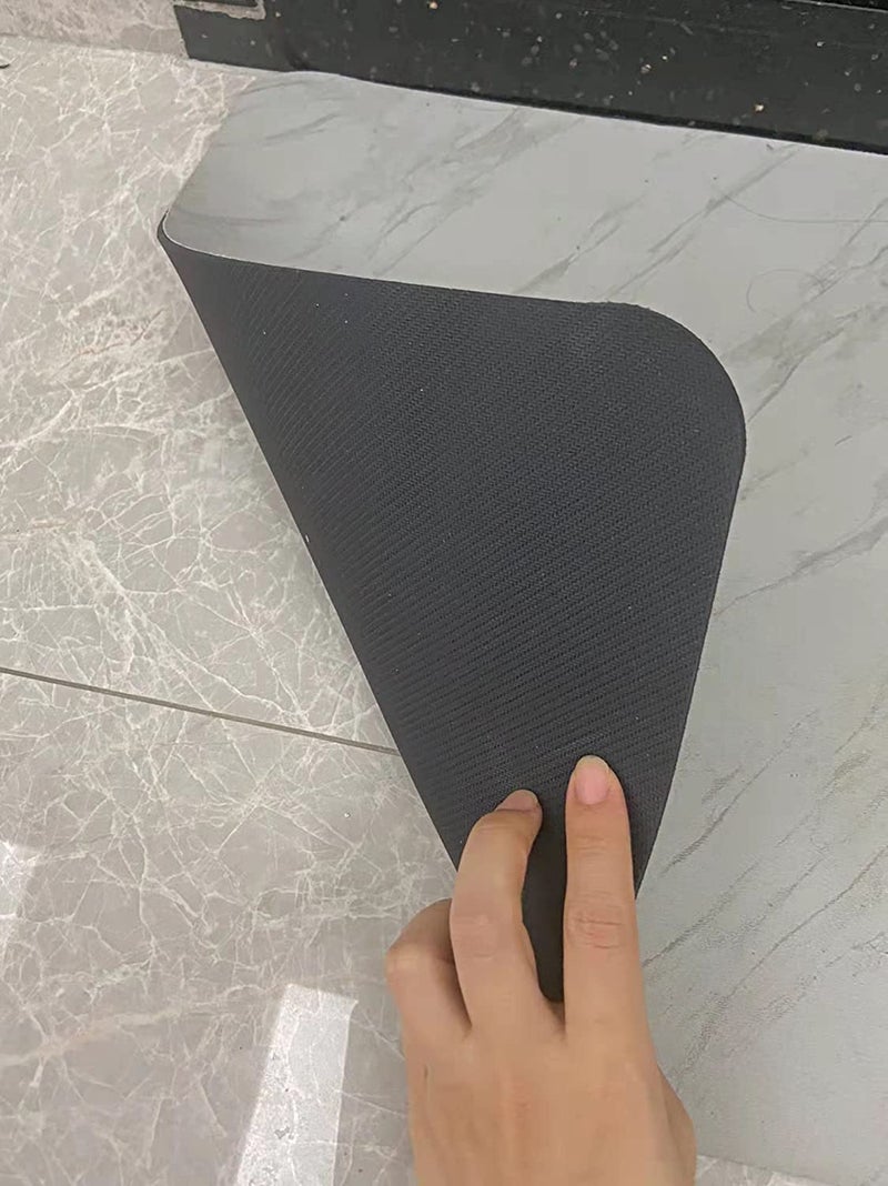 SKVM Memory Foam Water Absorbent Rectangular Shape Mat for Bathroom Kitchen Floor Door Entrance Anti Slip Foot Skid Shower mat (Design 3) - Image 4