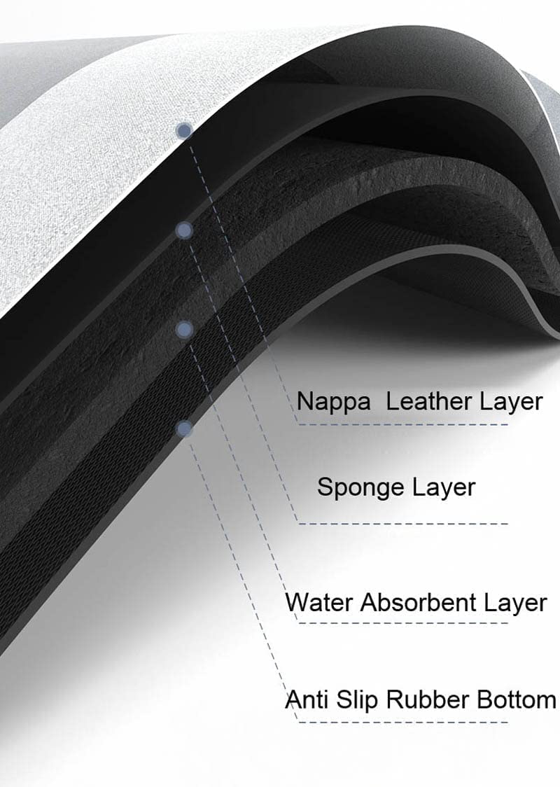 SKVM Memory Foam Water Absorbent Rectangular Shape Mat for Bathroom Kitchen Floor Door Entrance Anti Slip Foot Skid Shower mat (Design 3) - Image 2