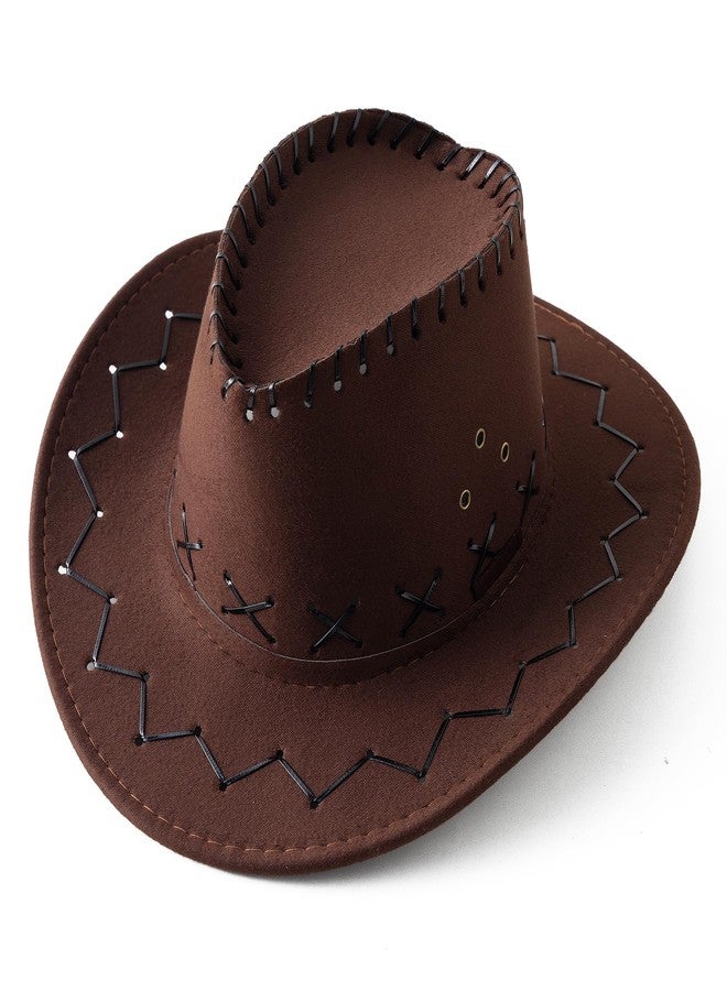Jastore Cowboy Hats for Kids Boys Girls Western Cowgirl Hat Party Hats Toddler Cowboy Hats (US, Age, 5 Years, 9 Years, Coffee) - Image 2