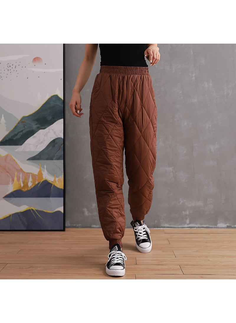 Autumn and Winter Light Cotton Pants Womens Large Size Loose Casual Pants Ankle Pants Warm Outwearing Windproof Womens PantsCoffee Coffee - pzsku/Z9FF2EF40ADEAFEB2E013Z/45/_/1720116490/2e45808f-456b-4c6d-870b-55bc032d2d07