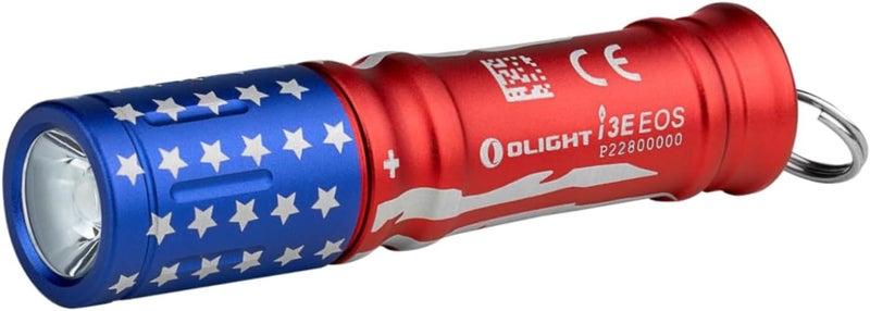 OLIGHT عدسة i3E EOS PMMA TIR لمصباح AAA EDC 90 لومن ضوء فلاش مدمج لحمل المفاتيح لليل، التخييم (إصدار النجوم والخطوط) - Image 1