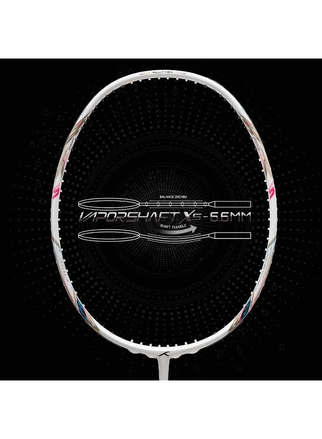 Hundred  Hundred Flutter S Ctrl Carbon Fibre Unstrung Badminton Racket With Full Racket Cover For Intermediate Players  | Best Price UAE