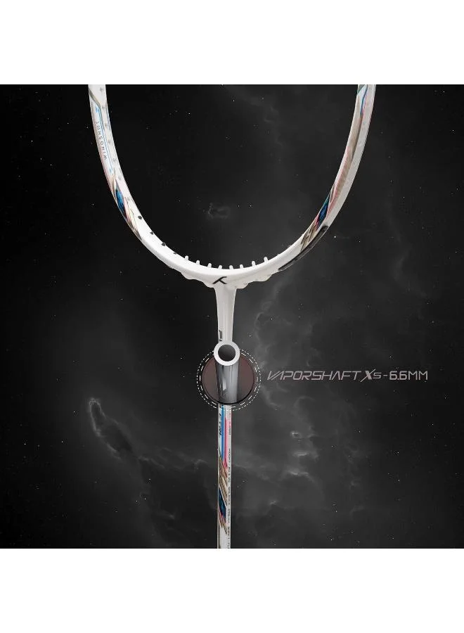 Hundred  Hundred Flutter S Ctrl Carbon Fibre Unstrung Badminton Racket With Full Racket Cover For Intermediate Players  | Best Price UAE