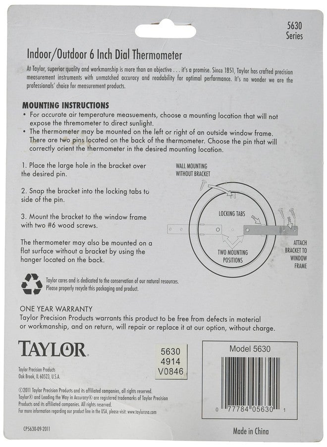 Taylor Precision 5630 6" Dial Thermometer - Image 2