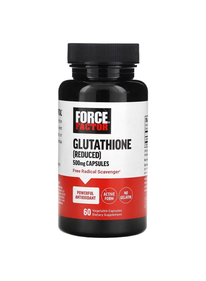 Force Factor Glutathione (Reduced), 500 mg , 60 Vegetable Capsules - Image 1